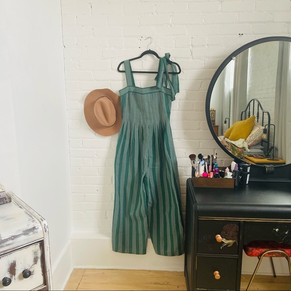 Anthropologie green jumpsuit - Picture 2 of 2